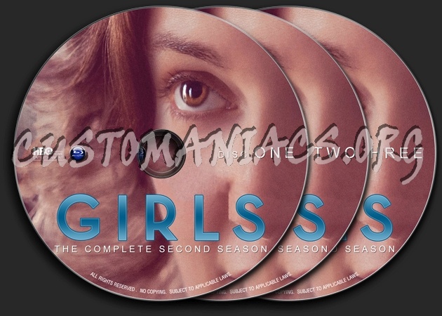 Girls : Season 2 (2013) blu-ray label