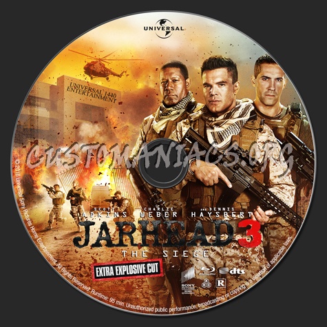 Jarhead 3: The Siege blu-ray label