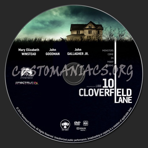 10 Cloverfield Lane dvd label