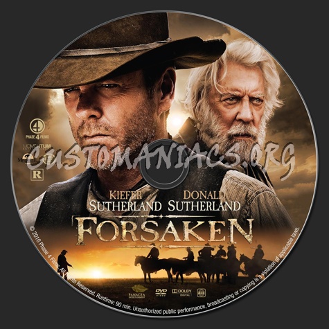 Forsaken dvd label