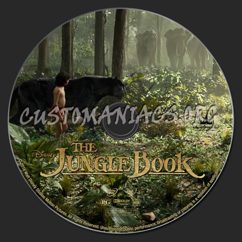 The Jungle Book (2016) dvd label