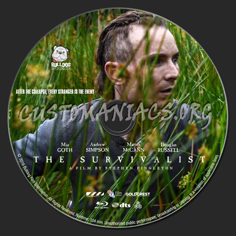 The Survivalist blu-ray label