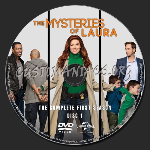 The Mysteries of Laura - Season 1 dvd label