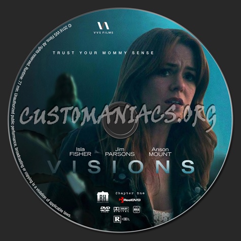 Visions dvd label