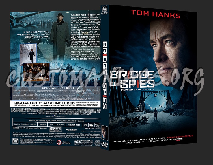 Bridge of Spies dvd cover