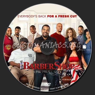 Barbershop : The Next Cut (2016) dvd label