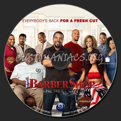 Barbershop : The Next Cut (2016) blu-ray label