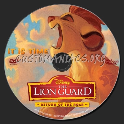 The Lion Guard : Return Of The Roar (2015) dvd label