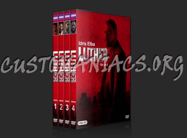 Luther - Series 1-4 dvd cover