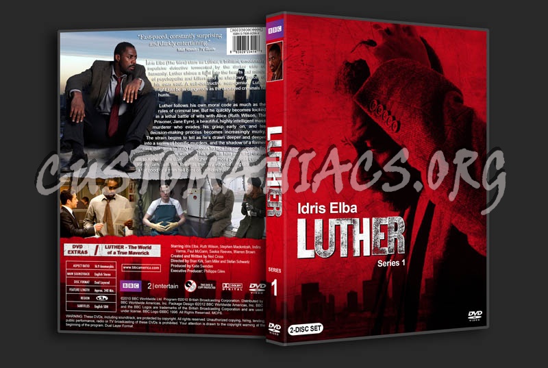 Luther - Series 1-4 dvd cover