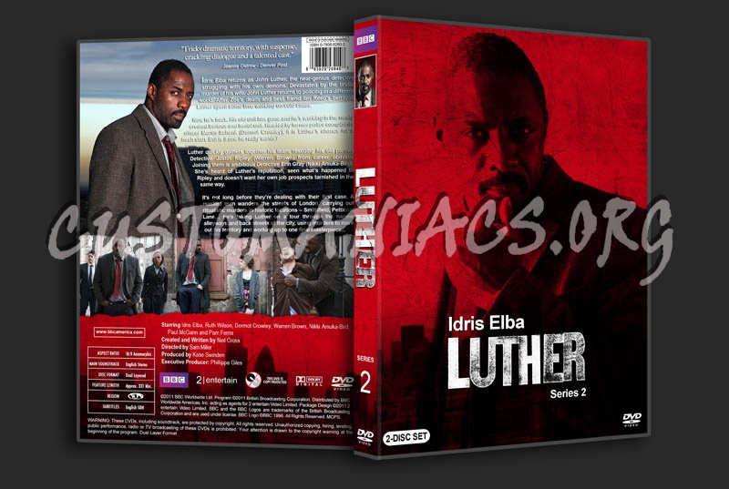 Luther - Series 1-4 dvd cover