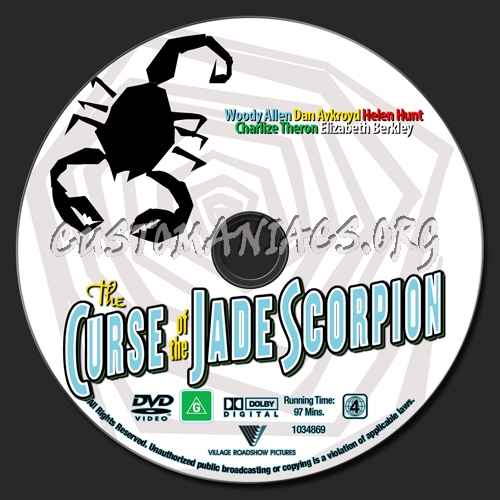 The Curse Of The Jade Scorpion dvd label