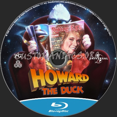 Howard the Duck blu-ray label