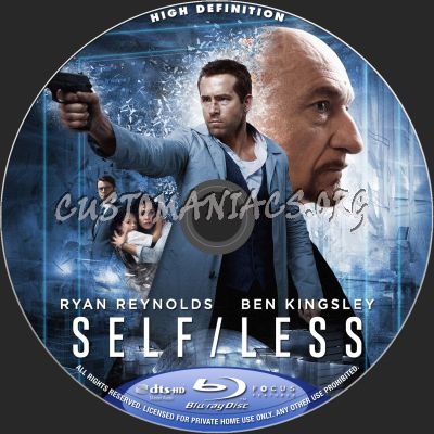 Self/less blu-ray label