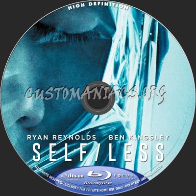 Self/less blu-ray label