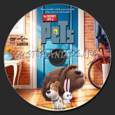 The Secret Life Of Pets dvd label