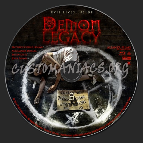 Demon Legacy blu-ray label