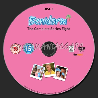 Benidorm Series 8 dvd label