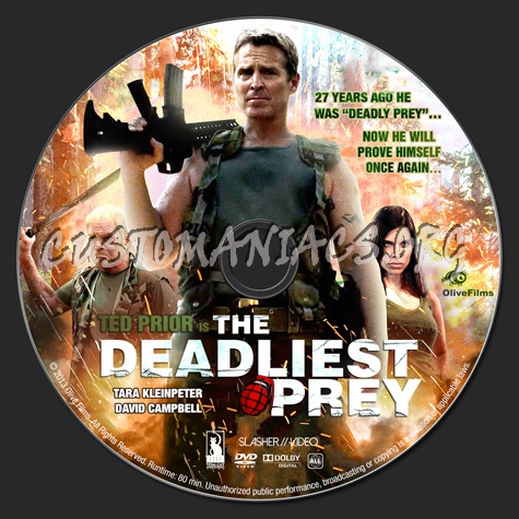 The Deadliest Prey dvd label