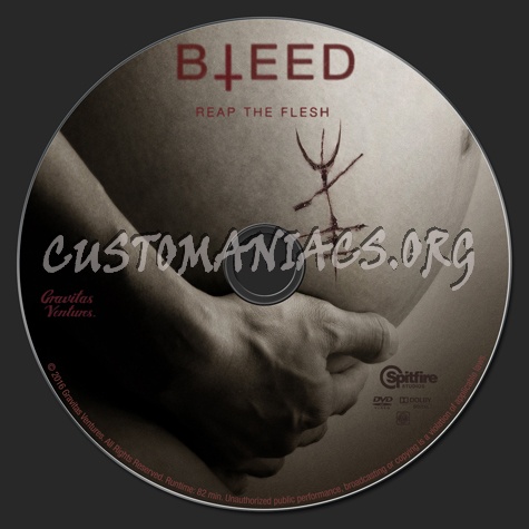 Bleed dvd label