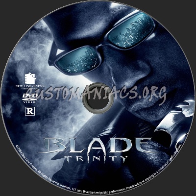 Blade Trinity dvd label