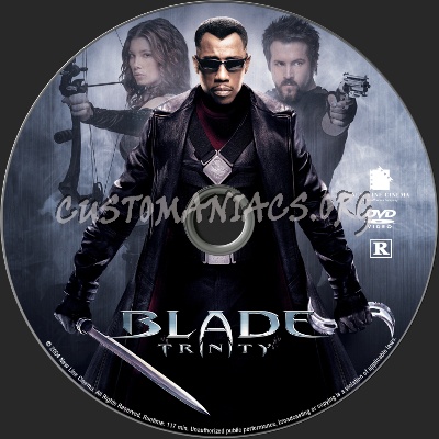 Blade Trinity dvd label