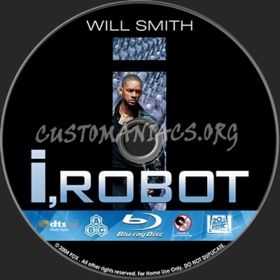 I, robot blu-ray label