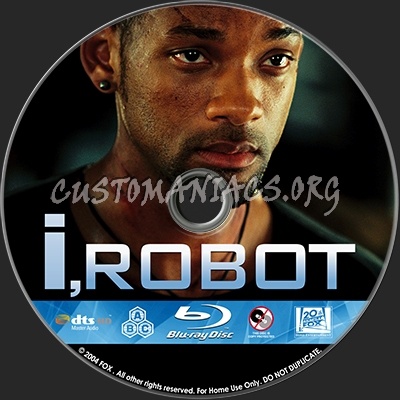 I, robot blu-ray label