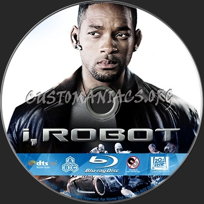 I, robot blu-ray label