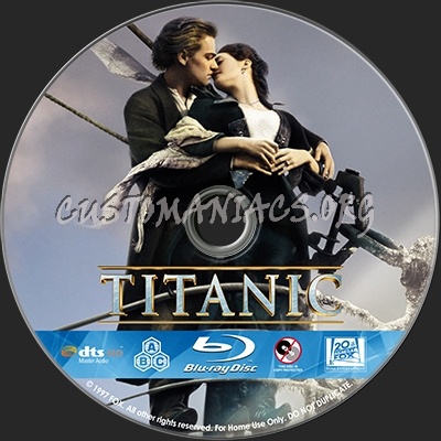 Titanic blu-ray label