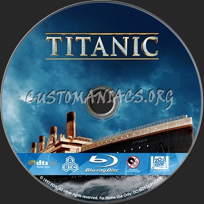 Titanic blu-ray label