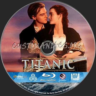 Titanic blu-ray label