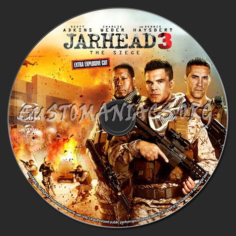 Jarhead 3: The Siege (2016) blu-ray label