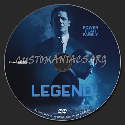 Legend (2015) dvd label