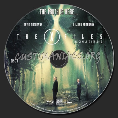 The X-Files Season 5 blu-ray label