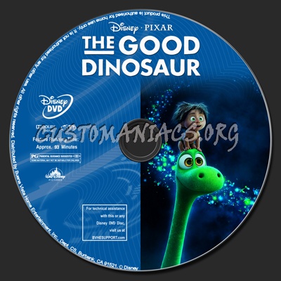 The Good Dinosaur dvd label