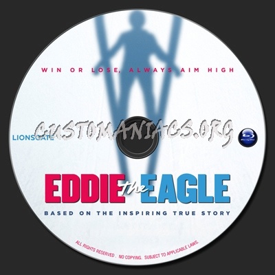 Eddie The Eagle (2016) blu-ray label