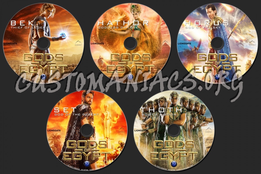 Gods Of Egypt (2016) blu-ray label