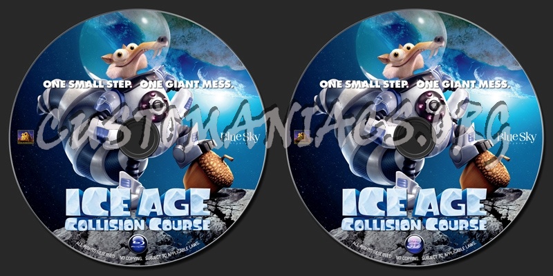 Ice Age : Collision Course (2016) blu-ray label