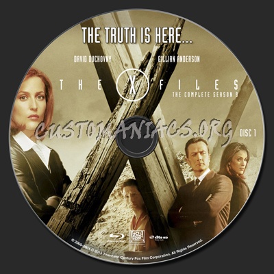 The X-Files Season 9 blu-ray label