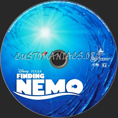 Finding Nemo dvd label