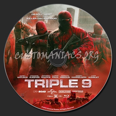 Triple 9 blu-ray label