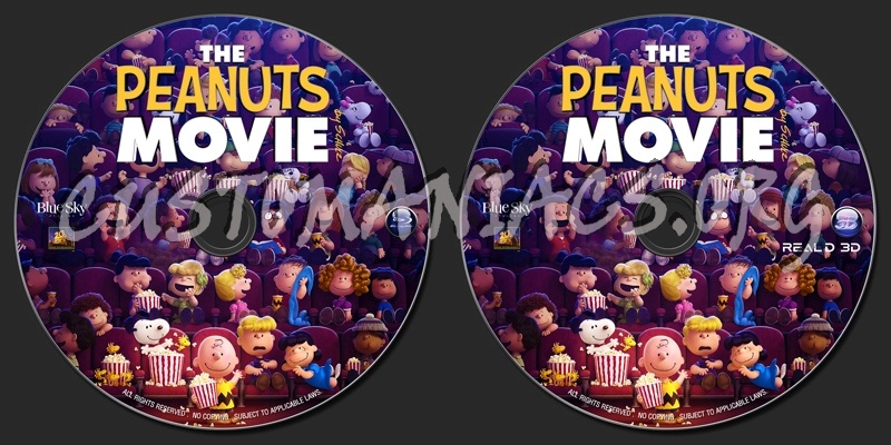 The Peanuts Movie (2015) blu-ray label