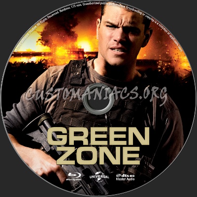 Green Zone blu-ray label