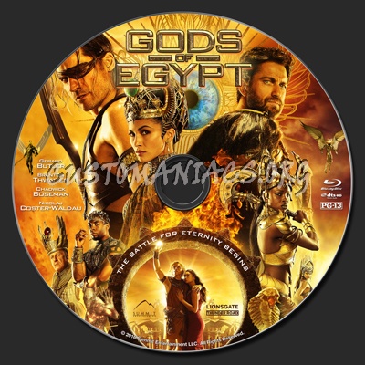 Gods Of Egypt blu-ray label