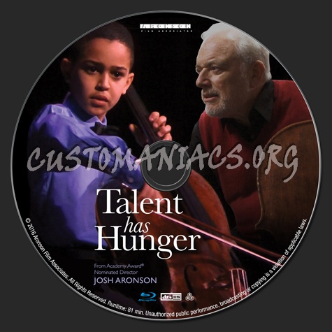 Talent Has Hunger blu-ray label