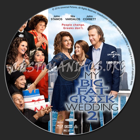 My Big Fat Greek Wedding 2 blu-ray label