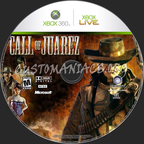 Call Of Juarez dvd label