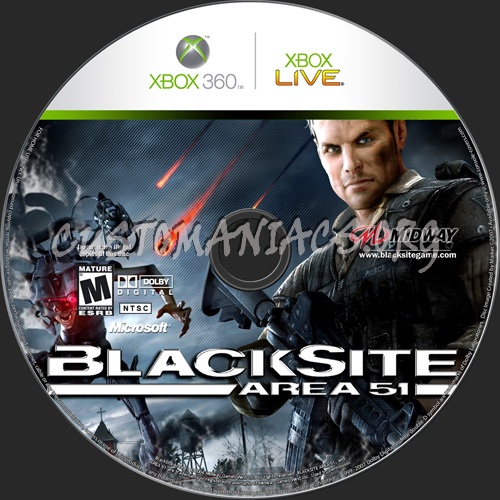 Blacksite Area 51 dvd label