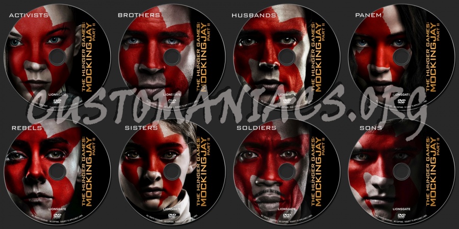 The Hunger Games : Mockingjay Part II (2015) dvd label